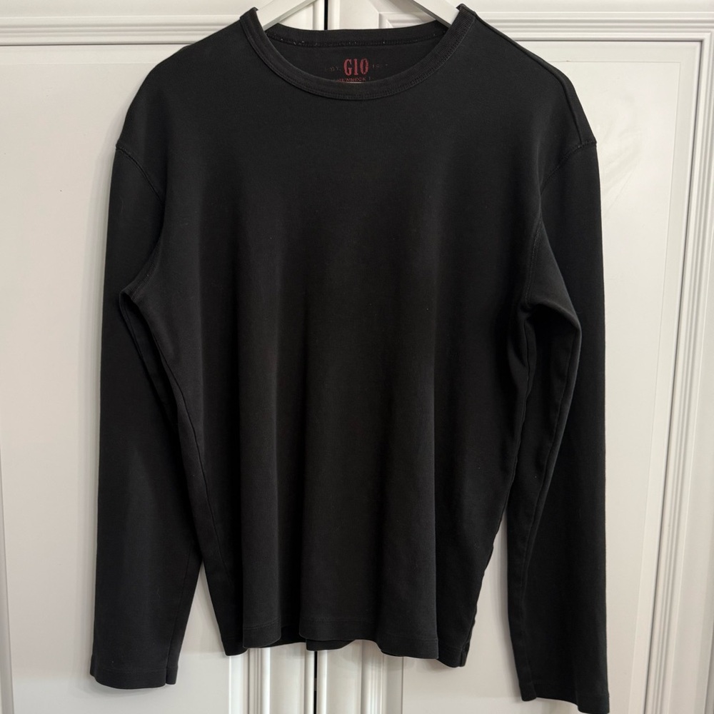 Gio Men’s Size XL Black Crew Neck Long Sleeve Top